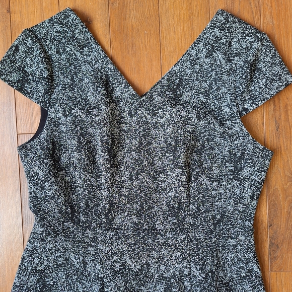 Betsey Johnson Black & Silver Shimmer Dress Sz 10 - Picture 3 of 14